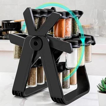 18 Jar Rotating Spice Rack | رف توابل دوّار مع 18 عبوة
