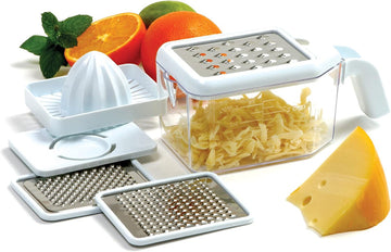 5-in-1 Multi-Grater With Juicer مبشرة متعددة الاستخدامات 5 في 1 مع عصّارة