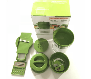 Fruit & Vegetable Grater with Storage Box مبشرة الفواكه والخضروات مع علبة تخزين