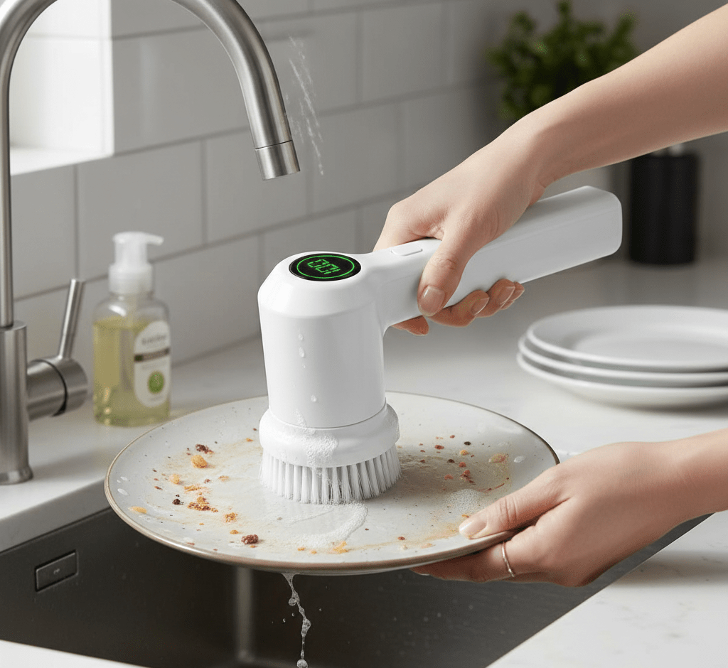 PureSpin Electric Handheld Scrubber فرشاة تنظيف كهربائية محمولة باليد بيور سبين